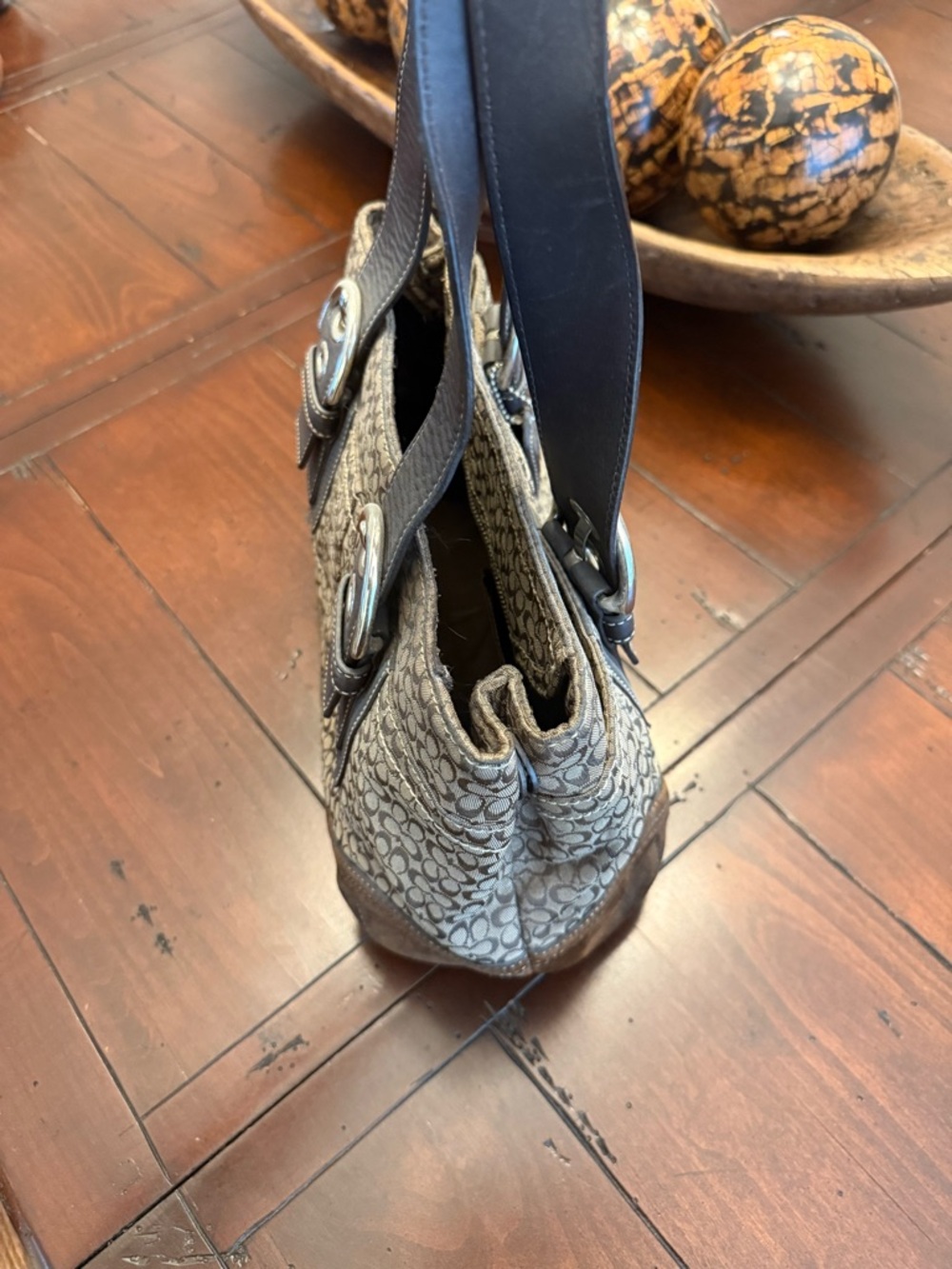 Coach Y2k monogram SoHo canvas/leather tote bag. - Picture 3 of 16